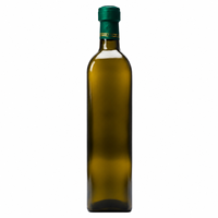 Bouteilles d'huile d'olive en verre vides de qualité alimentaire, carrées, marron, multi-capacités, avec couvercles, ensembles complets incluant bec verseur et bouchons intérieurs