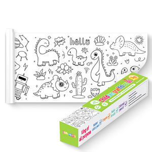 العملاق جدار الرسم التلوين ورقة المشارك للأطفال الأطفال 3m لزجة اللوحة لفة ورق - Product Image 2