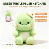 Série Tortues en Peluche : Peluches Tortues, Poupées en Peluche, Porte-clés, Jouets en Peluche Personnalisés, Adorables Peluches