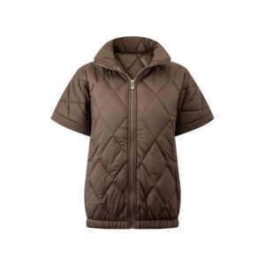 <span class=keywords><strong>Chaleco</strong></span> Térmico de Manga Corta con Cuello Alto y Acolchado de Diamantes Estilo Retro, Prenda Imprescindible para Combinar en Capas para el Trabajo y el Ocio - Product Image 3