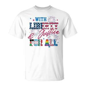 T-shirt Liberté et justice pour tous, fierté des droits de l'homme - Product Image 1