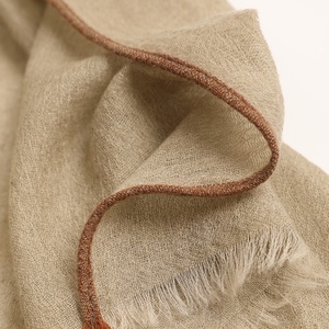 Sciarpe e Scialli da <span class=keywords><strong>Donna</strong></span> in <span class=keywords><strong>Cashmere</strong></span> 100% Tinta Unita con Frange Corte, Hijab Istantaneo di Design - Product Image 4