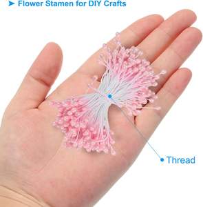 Estambres <span class=keywords><strong>de</strong></span> Flores Artificiales <span class=keywords><strong>de</strong></span> Doble Cabeza <span class=keywords><strong>de</strong></span> 55 mm, 150 Piezas, Pistilos Artificiales <span class=keywords><strong>de</strong></span> Perla Mate para Manualidades, Decoración <span class=keywords><strong>de</strong></span> Tarjetas Navideñas y Bodas - Product Image 6