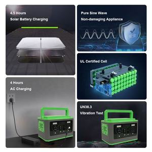 <span class=keywords><strong>Station</strong></span> <span class=keywords><strong>d</strong></span>'alimentation solaire <span class=keywords><strong>portable</strong></span> <span class=keywords><strong>Jackery</strong></span> LiFePO4 500W MPPT, <span class=keywords><strong>d</strong></span>émarreur de saut, lampe de poche, allume-cigare, batterie externe, alimentation automobile - Product Image 6