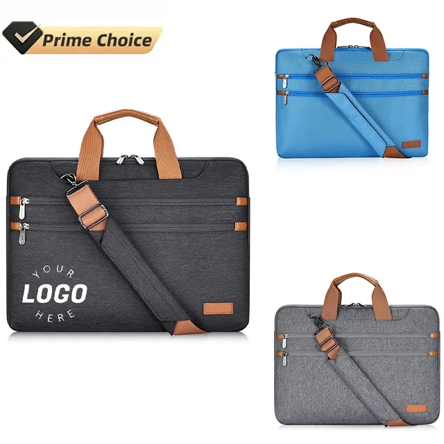 बीएससीआई कस्टम निर्माता कस्टम नया लक्जरी कैजुअल लैपटॉप बैग लैपटॉप शोल्डर स्ट्रैप ट्रॉली कैनवास नायलॉन लैपटॉप बैग के साथ