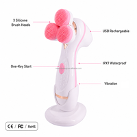 Brosse nettoyante électrique pour le visage, exfoliant pour le corps, soin de la peau, nettoyage en profondeur des pores, rechargeable