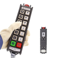 Télécommande radio sans fil industrielle à double vitesse à 12 boutons pour grues