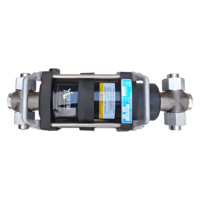 Pompe à piston pneumatique à très haute pression, pompe à liquide à commande pneumatique, pompe hydraulique à double effet pour le remplissage d'huile et de gaz réfrigérant