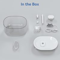 Fontaine à eau automatique intelligente pour animaux de compagnie, sans fil, avec capteur intelligent, réservoir de 3,5 L, chargement Type-C, moteur silencieux, vente en gros