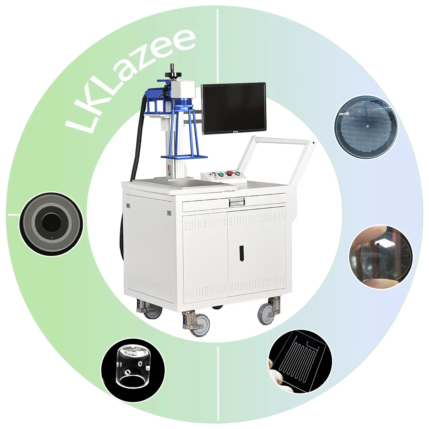 LKLazee 고정밀 휴대용 CNC 유리 절단기 레이저 유리 소형 드릴링 머신