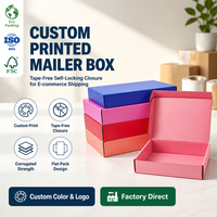 Boîtes d'emballage pliables en carton ondulé biodégradables et écologiques pour cadeaux, chaussettes et fourrures, personnalisables en usine avec faible MOQ