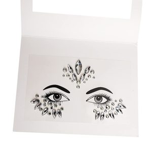 Juego de 6 Piezas de Gemas Faciales Brillantes, Joyas Faciales de Cristal para Mujer, Brillantina Facial para Festivales, Ojos, Rostro y Cuerpo - Product Image 3