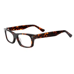 Wear-resisting Square Frames With Premium Acetate Material Trendy Reading Glasses Order Online Prescription Glasses Frames