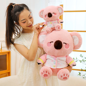 Kinqee con rối sang trọng Valentine đồ chơi Kawaii Mini grey tùy chỉnh động vật mềm nhồi Koala đồ chơi sang trọng - Product Image 6