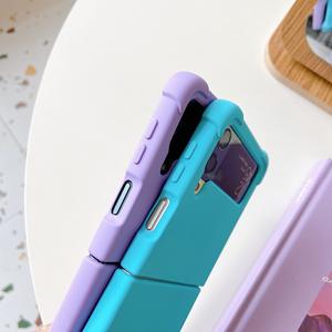 <span class=keywords><strong>Funda</strong></span> de silicona para teléfono para Samsung Galaxy <span class=keywords><strong>Z</strong></span> <span class=keywords><strong>Flip</strong></span> <span class=keywords><strong>4</strong></span> Flip4 <span class=keywords><strong>Funda</strong></span> trasera de piel Soporte de carga inalámbrica - Product Image 4