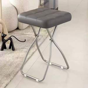 Fauteuil souple pour la maison, empilable, style luxe léger, tabouret de salon, chambre moderne et simple, épaissi, pliable et transformable - Product Image 3