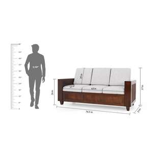 Sofá de Madera Maciza Estilo Tradicional Esmeralda - Product Image 6