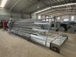 96/128 3/4 livelli di uccelli commerciano uno strato di tipo gabbie di pollo rimozione del letame a manovella per l'allevamento di pollame di uccelli 1000 - Product Image 2