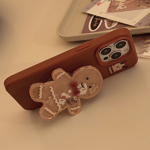 Coque de té<span class=keywords><strong>l</strong></span>éphone ShanHai Classic Retro Cute Christmas Gingerbread Man Stand pour iPhone 17 Apple 16 Compatible avec 14/15 Pro Max - Product Image 5