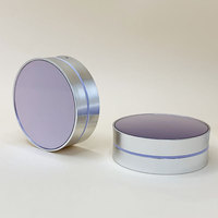 Boîte à coussin d'air ronde violette en gros pour fond de teint liquide, emballage cosmétique en plastique vide, portable et personnalisable