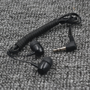 <span class=keywords><strong>Auriculares</strong></span> <span class=keywords><strong>intrauditivos</strong></span> con cable, audífonos de 3,5mm de color negro con cable para líneas aéreas - Product Image 2