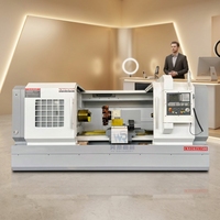 Tour CNC de précision CK6163, portée de 630 mm au-dessus du lit, pour l'usinage d'arbres et de disques