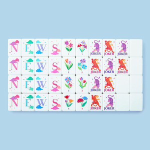 Luxury Portable American <b>Mahjong</b> Tiles 160-Piece with Acrylic Tiles & 4-Layer Custom Pattern American <b>Mahjong</b> Tiles - Product Image 4