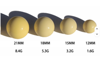 Boules de roue de roulette de casino 12mm 15mm 18mm 21mm perles de résine pour accessoire 50pc quantité minimale de commande utilisation universelle CN ZHE