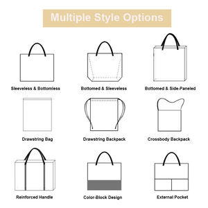 Custom Eco-Friendly Oversize Weekend Tecido Pesado Reuseable Canvas Cotton Sacola de Compras com Alça Longa Forte - Product Image 4