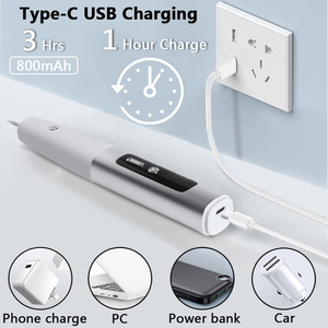 Pena tahi lalat portabel genggam, pena cahaya biru 15 gigi elektrik, jarum Plasma wajah - Product Image 3