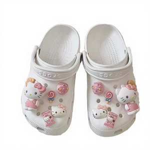 ขายส่งร้อนแรง ตัวตกแต่งรองเท้ารูปการ์ตูนแมว KT แบบ 3 มิติ ทำจากยาง สำหรับผู้หญิง รับสั่งทำ - Product Image 4