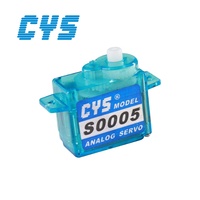 Servomoteur analogique GPS ultra-léger 0,8-1 kg CYS-S0005 5g sans noyau, engrenage métal-plastique 4 mm pour mise à niveau de bateau RC