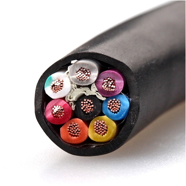 2 10 Core PVC Flexible Hook-up Cable 16 28 AWG Flex Electrical Wire Stranded Multiple Conductor Cable for Overhead Application