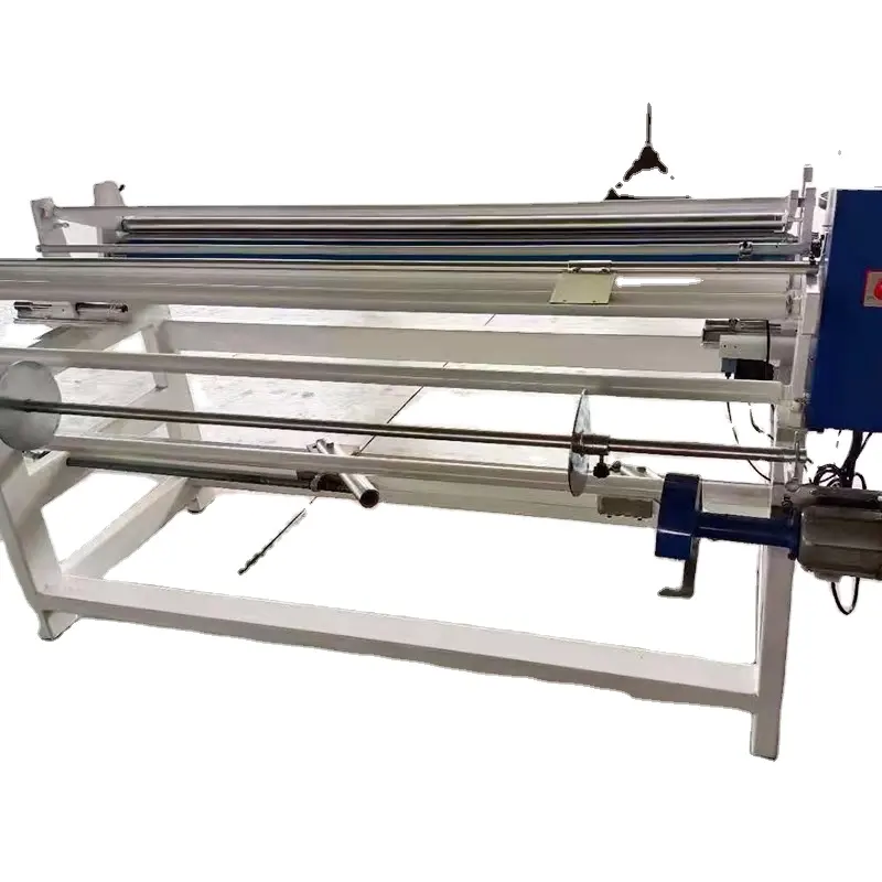 Máquina de corte de rolamento de tecido, máquina simples de rolar tecido com sistema de corte