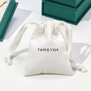 Wholesale Eco Friendly Canvas <b>Drawstring</b> Jewelry <b>Pouch</b> Customized 100% Cotton Dust <b>Pouch</b> Organic Cotton <b>Drawstring</b> Bag With Logo - Product Image 3