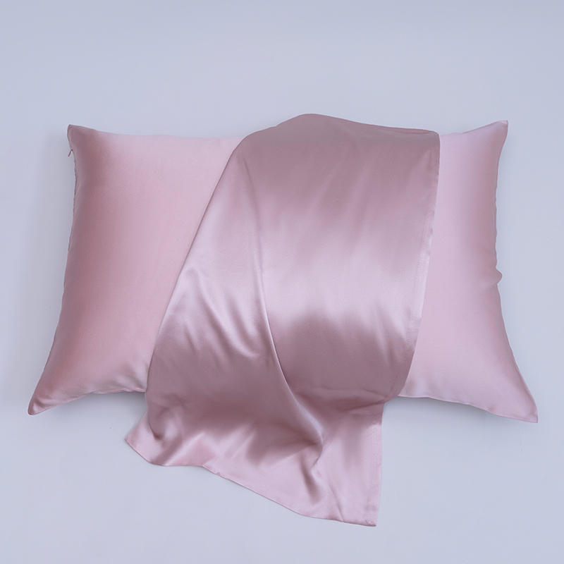 Soie de mûrier rose chair, qualité 100% 6A
