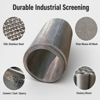 Maille de fil métallique tissée en acier inoxydable durable 60-100 mesh pour le criblage de charbon et de ciment dans les mines et carrières – Vente directe usine
