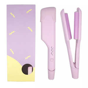 Marque privée 2 couleurs coiffure polyvalente tension libre Triple flux vague <span class=keywords><strong>fer</strong></span> 32mm bigoudi <span class=keywords><strong>fer</strong></span> à friser - Product Image 1