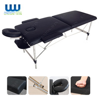 Table de Massage Pliante Portable Union Win avec Tabouret, Mobilier de Salon de Tatouage et d'Esthétique