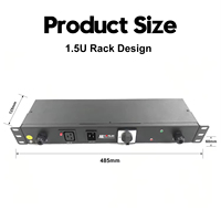 Unité de distribution d'alimentation (PDU) 1,5U 2 voies IEC C19 C20 pour montage en rack 19 pouces avec commutateur de transfert double alimentation pour armoire réseau