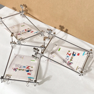 Suporte de Mesa para Cartazes com Eixo Linear Industrial e Clipes de Fixação para Restaurantes, Bares e Lojas de Varejo - Product Image 4