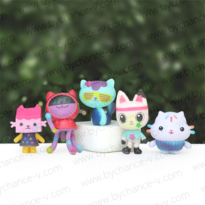 Accesorio <span class=keywords><strong>de</strong></span> <span class=keywords><strong>Casa</strong></span> <span class=keywords><strong>de</strong></span> <span class=keywords><strong>Muñecas</strong></span> con Diseño <span class=keywords><strong>de</strong></span> Gato Kawaii, Figura <span class=keywords><strong>de</strong></span> Animal en Miniatura, Adorno para Cupcakes, Artículos para Fiestas - Product Image 4