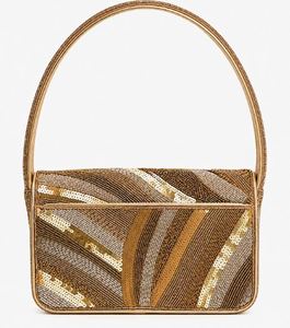 Sac à bandoulière de luxe pour femme, fait main, en perles de verre, moderne, durable, léger, avec fermeture à bouton, capacité 1-1,9 L, personnalisable - Product Image 2