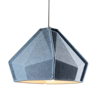 Lampe suspendue en feutre sur mesure, abat-jour en tissu PET recyclé pressé à chaud, lumière d'ambiance moderne et minimaliste pour salon et bureau