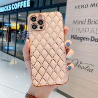 Étui de téléphone portable pour femmes en TPU de luxe avec design diamant doré, antichoc, pour 13/12/11 Pro Max/X/XR/XS Max/7/8 Plus