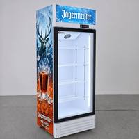 Refrigerador Comercial Vertical de Triple Puerta con Energía Solar, Sin Escarcha, para Exhibición de Bebidas