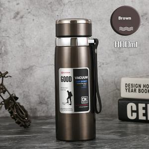 1000ml Grande Capacité Design Classique Portable Vide Thermos Tasse 316 En Acier Inoxydable Cadeaux D'affaires Thé Séparation <span class=keywords><strong>Ventre</strong></span> Motif - Product Image 6