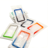 Protège-cartes de crédit et de visite en TPU, couleurs mélangées, effet pailleté, 35pt, sans support rigide, antichoc, porte-passeport