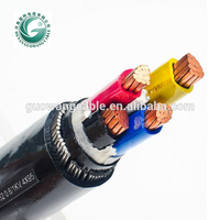 3 Fase Swa subterráneo 4 Core 25mm 35mm 50mm blindado 0,6 1kv Cu Xlpe Swa de Pvc Cable de alimentación
