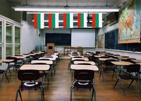 Guirlande de drapeaux nationaux bulgares en polyester, résistante aux intempéries, pour bars, écoles et fêtes – Vente en gros